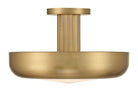 Europhase 50389-025 Macey LED Semi-Plafonnier en laiton antique