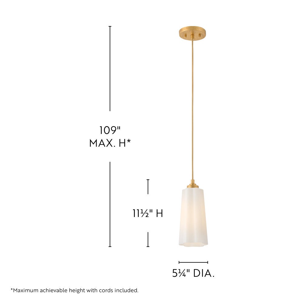 Alouette 83714DA Miel festonné Suspension 83714 en laiton vieilli