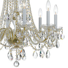 Crystorama - 1138-PB-CL-S - Huit lumières Suspendu - Cristal traditionnel - Laiton poli