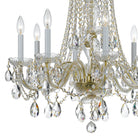 Crystorama - 1138-PB-CL-S - Huit lumières Suspendu - Cristal traditionnel - Laiton poli