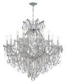 Crystorama - 4418-CH-CL-SAQ - 19 Light Chandelier - Maria Theresa - Polished Chrome