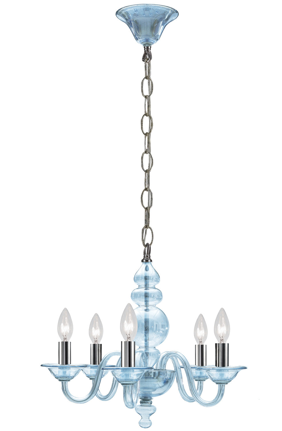 Crystorama - 9845-CH-IB - Mini lampe à cinq lumières Suspendus - Harper - Chrome poli