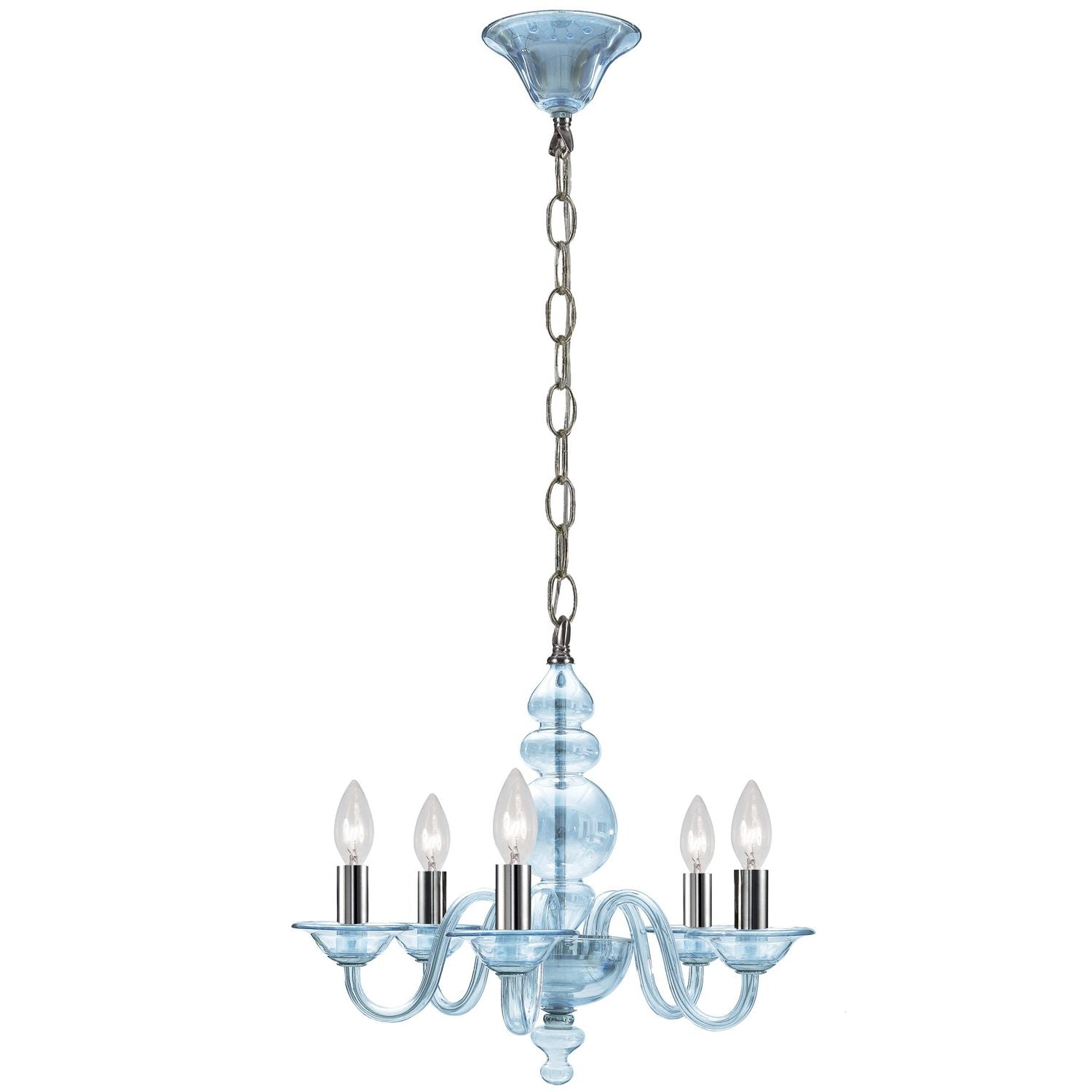 Crystorama - 9845-CH-IB - Five Light Mini Chandeliers - Harper - Polished Chrome
