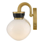 Meuble-lavabo Lucy de Lark (réf. 85593LCB-BK) en laiton laqué avec accents noirs