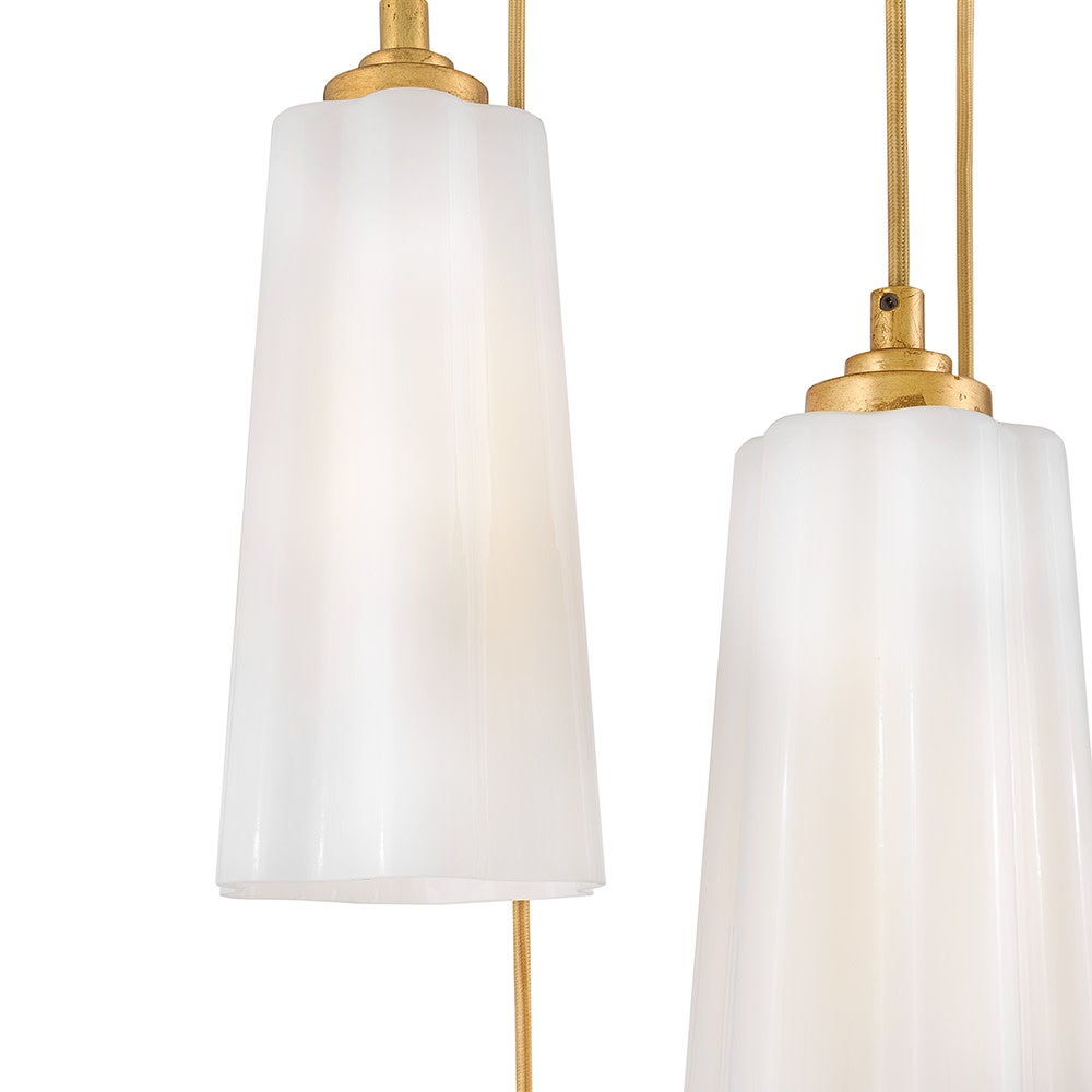 Alouette 83718DA Miel Multi Drop Suspendu en laiton vieilli