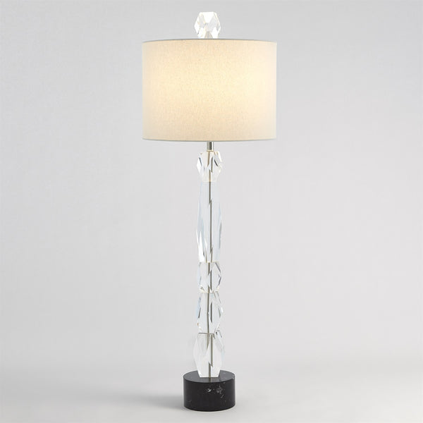 Lampe Facette avec base en marbre noir
