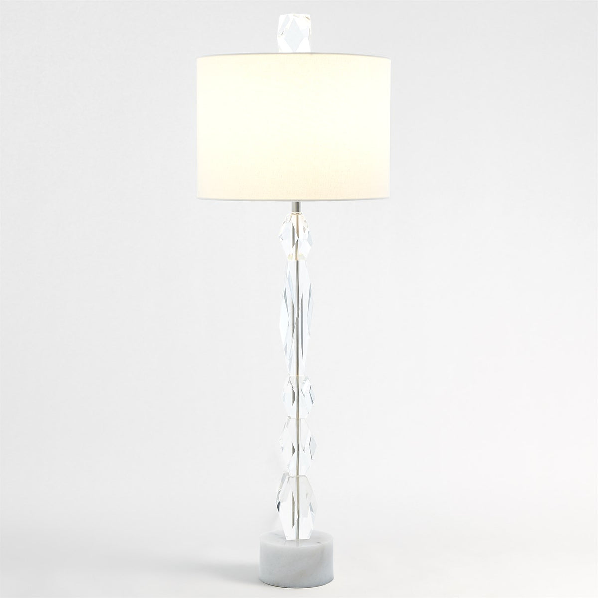 Facette Lamp W/White Marble Base