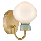 Meuble-lavabo Lucy Lark 85590LCB-SF en laiton laqué avec accents vert d'eau