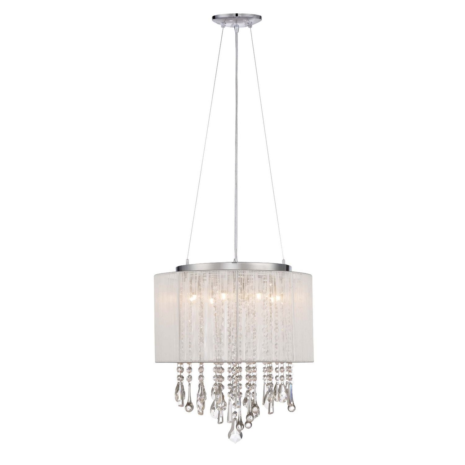 Avenue Lighting - HF1501-WHT - LED Dual Sconce - Beverly Dr. - White Silk String
