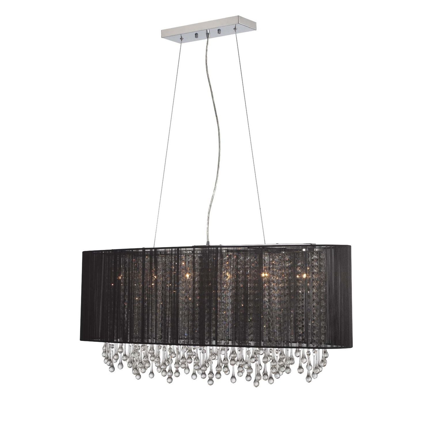 Avenue Lighting - HF1503-BLK - Applique double à six lumières - Beverly Dr. - Cordon en soie noire