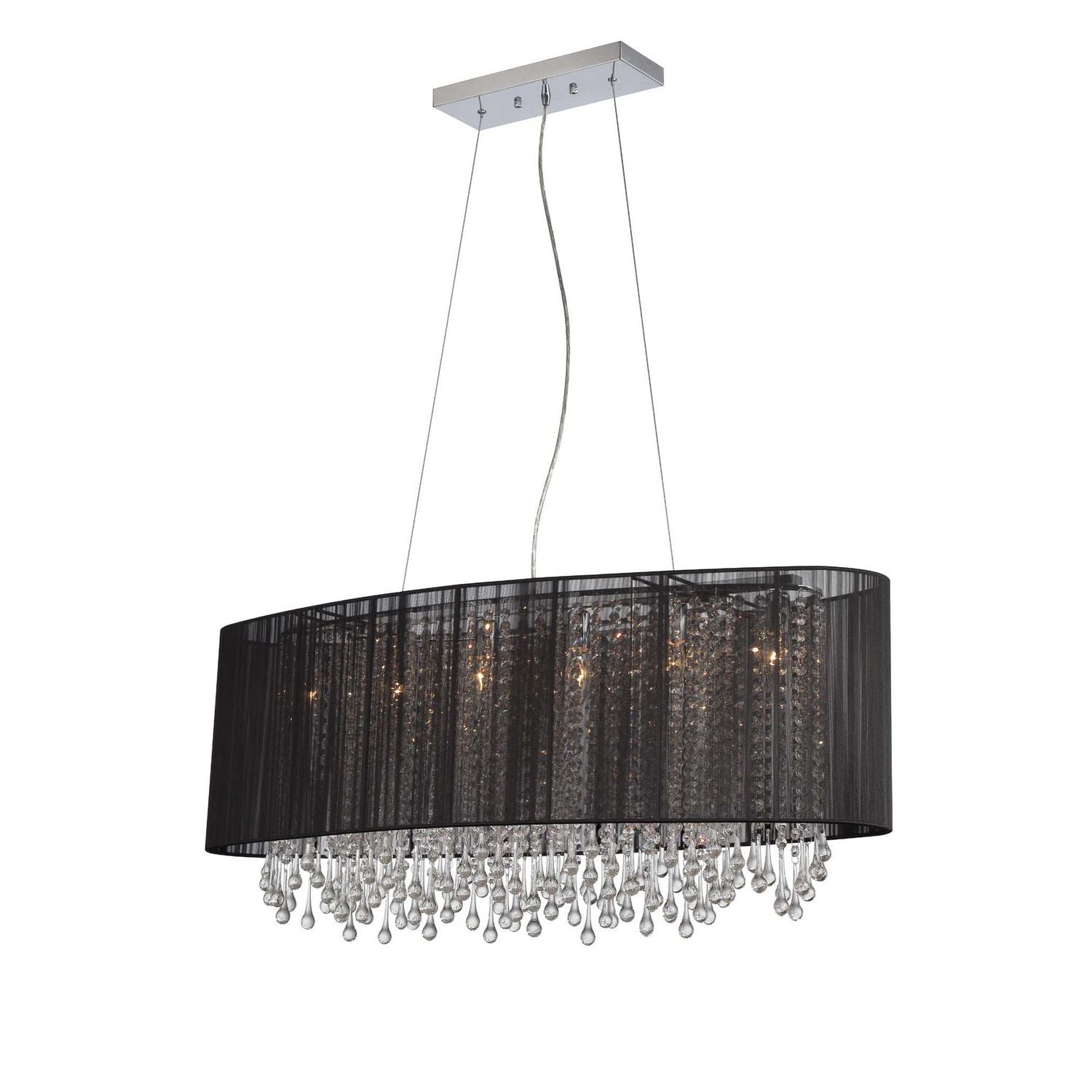 Avenue Lighting - HF1503-BLK - Applique double à six lumières - Beverly Dr. - Cordon en soie noire