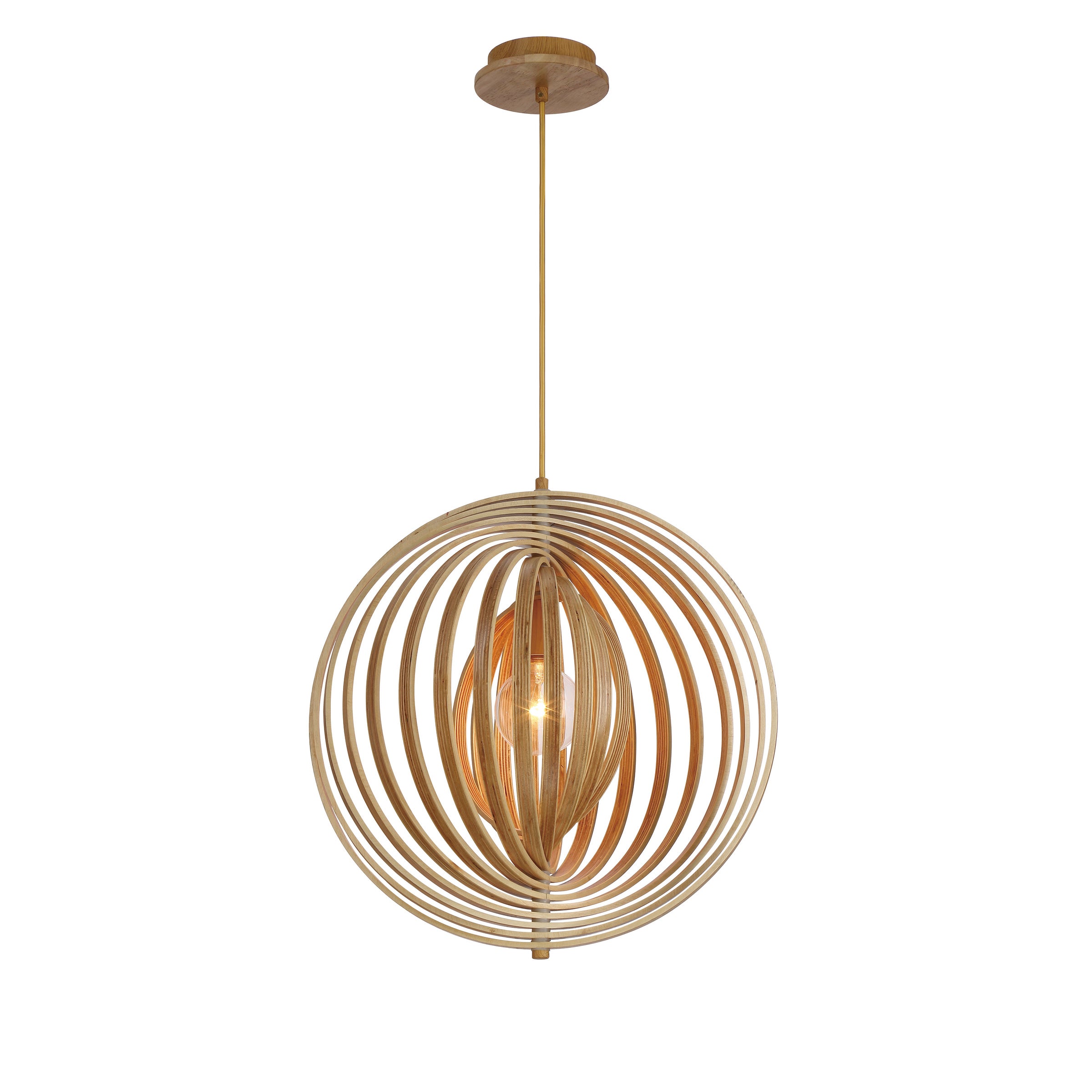 Eurofase 31873-017 Abruzzo Pendant in Wood
