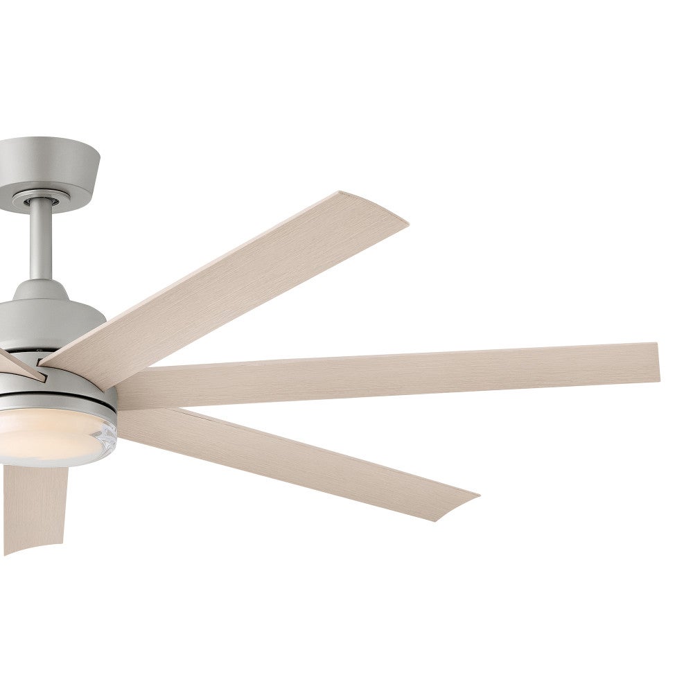 Éclairage intelligent LED Hinkley 910656FBN-LDD Ventilateur  en nickel brossé