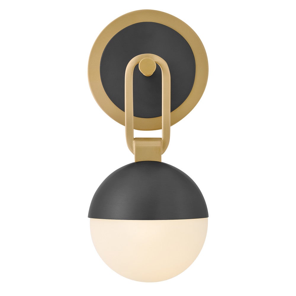 Meuble-lavabo Bowie 54560LCB-BK de Hinkley Lighting, en laiton laqué avec accents noirs