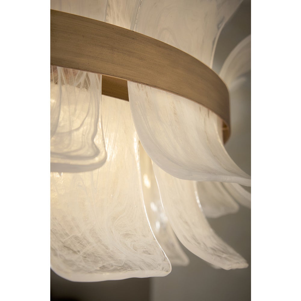 Fredrick Ramond FR46914BNG Fleur Pendant in Burnished Gold