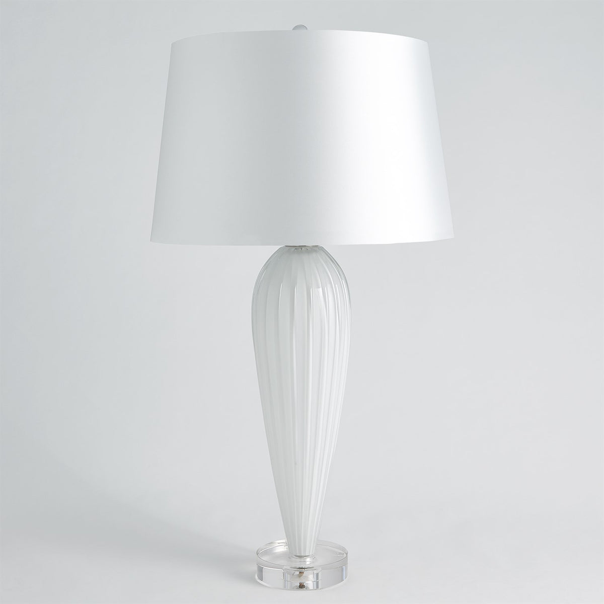 Lampe en verre en forme de larme