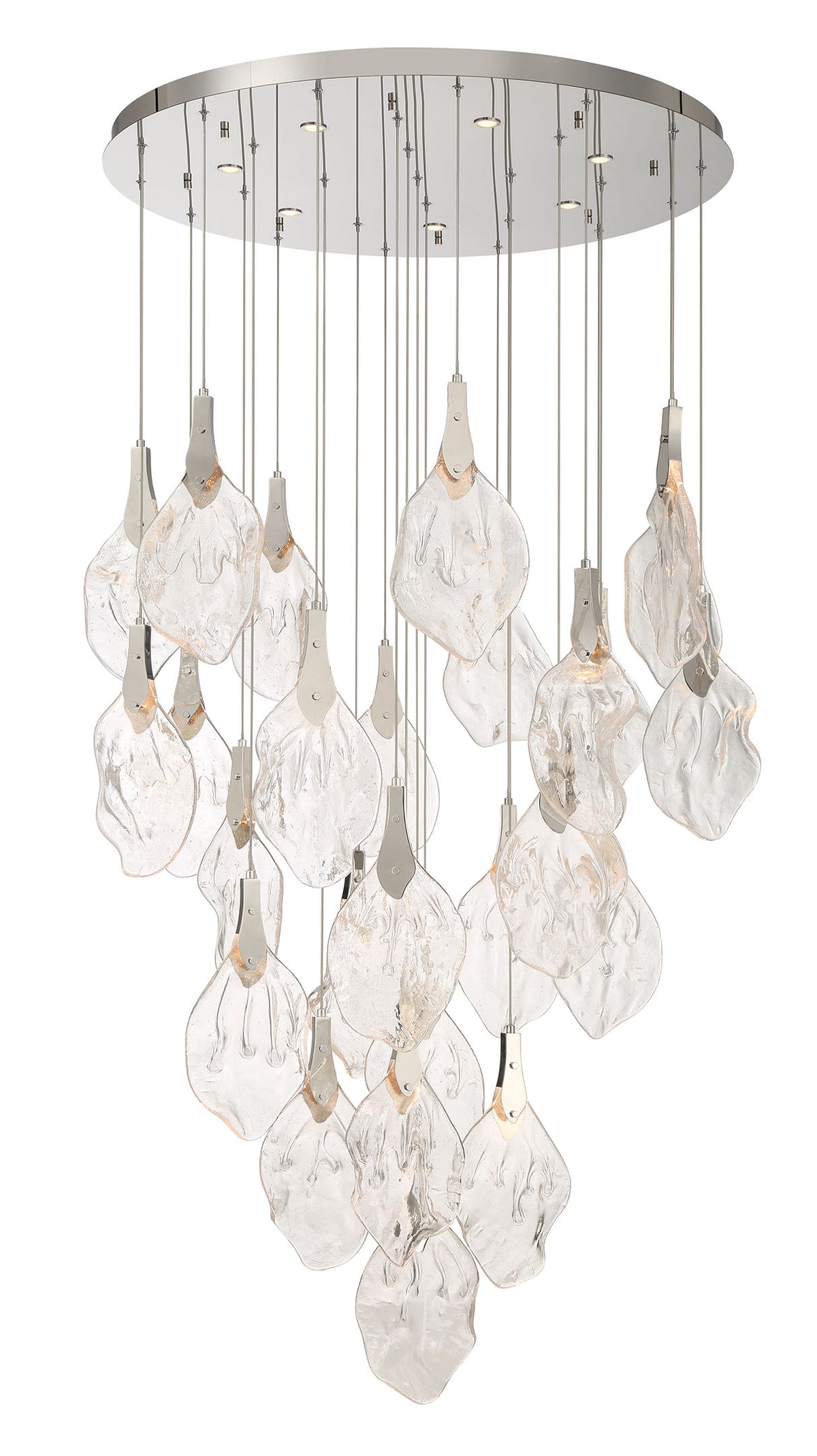 Eurofase 49920-017 Jateo LED Multi-Light Pendant in Polished Nickel