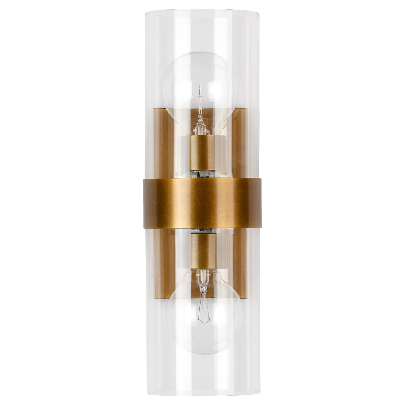 Jamie Young Company - 4CHAT-SCAB - Chatham Wall Sconce - Chatham - Antique Brass and Clear Glass