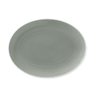 Lyngby Porcelæn 201870 Rhombe Earth Oval Serving Dish in Moss