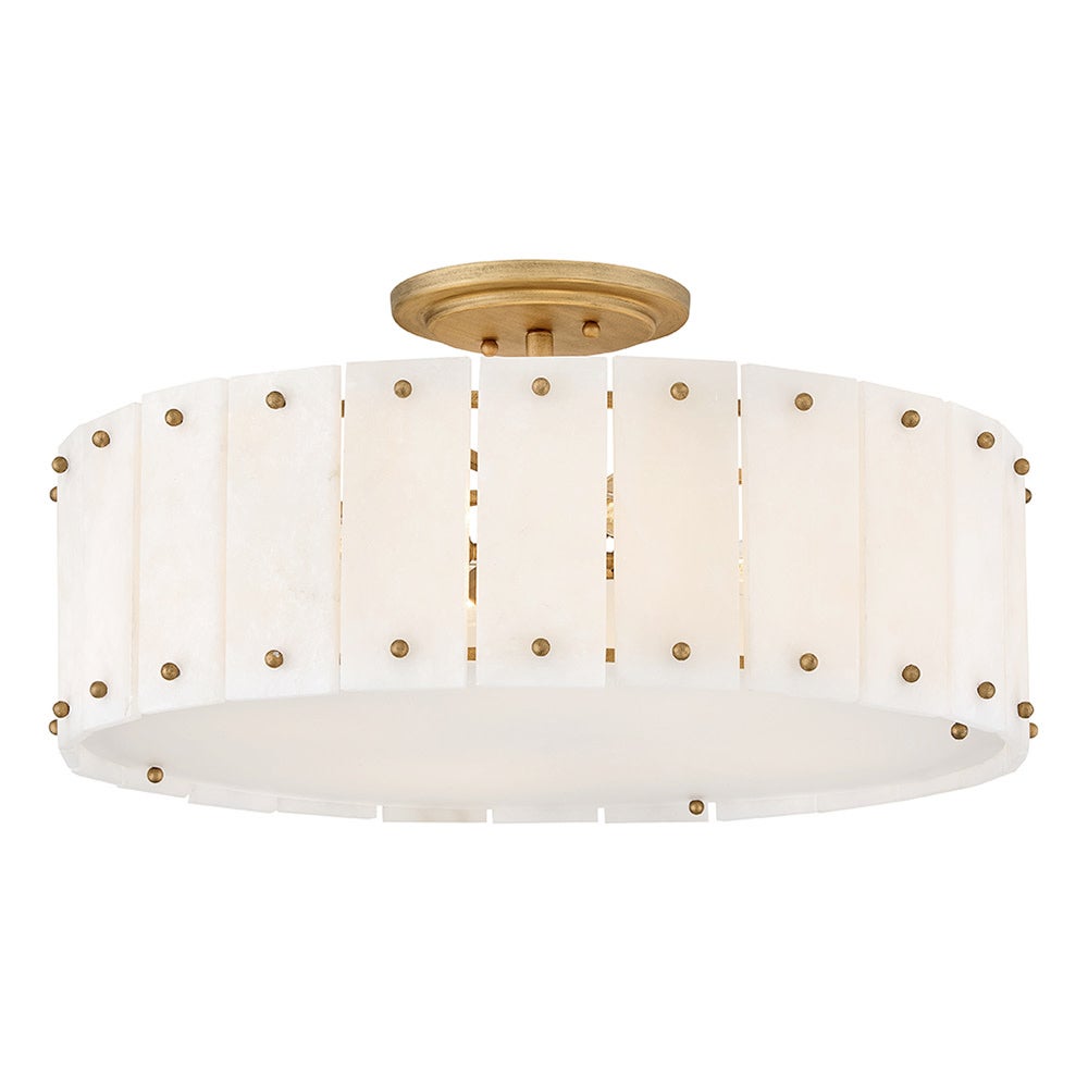 Fredrick Ramond FR47753BNG Simone Semi-Flush Mount in Burnished Gold