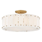 Fredrick Ramond FR47753BNG Simone Semi-Flush Mount in Burnished Gold