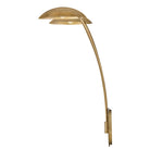 Applique double Fredrick Ramond FR41642HB-GLF Glenn en laiton vieilli avec accents de feuille d'or