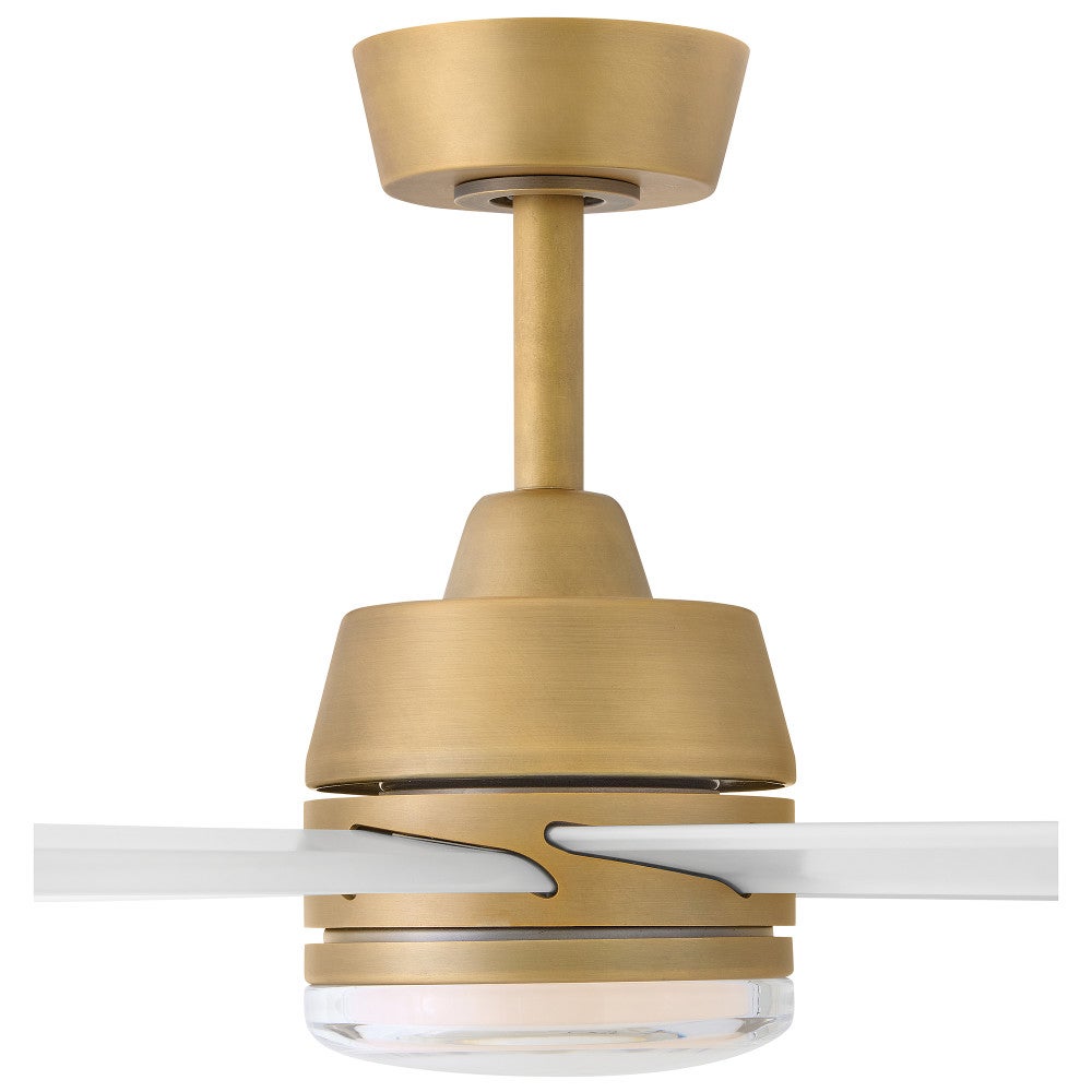 Éclairage intelligent LED Hinkley 910672FHB-LDD Ventilateur  en laiton Heritage