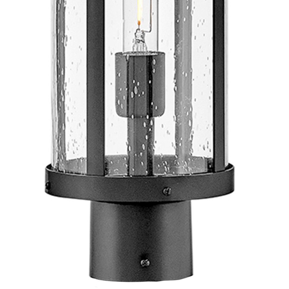 Lark 82051BK Alfie Post Mount Lantern in Black
