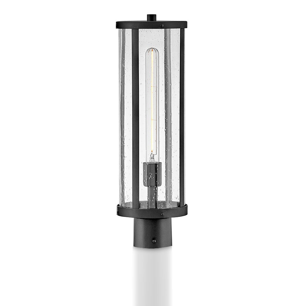 Lark 82051BK Alfie Post Mount Lantern in Black