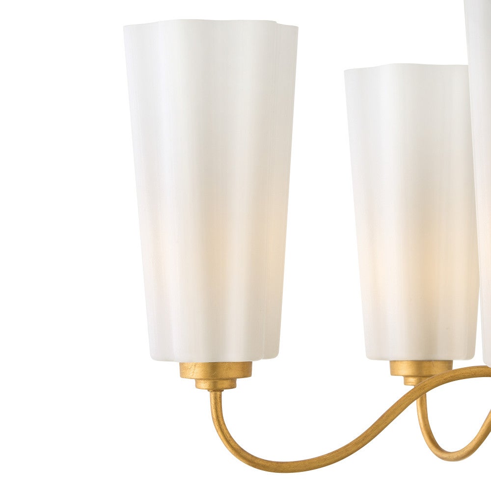Lark 83715DA Honey Chandelier in Distressed Brass