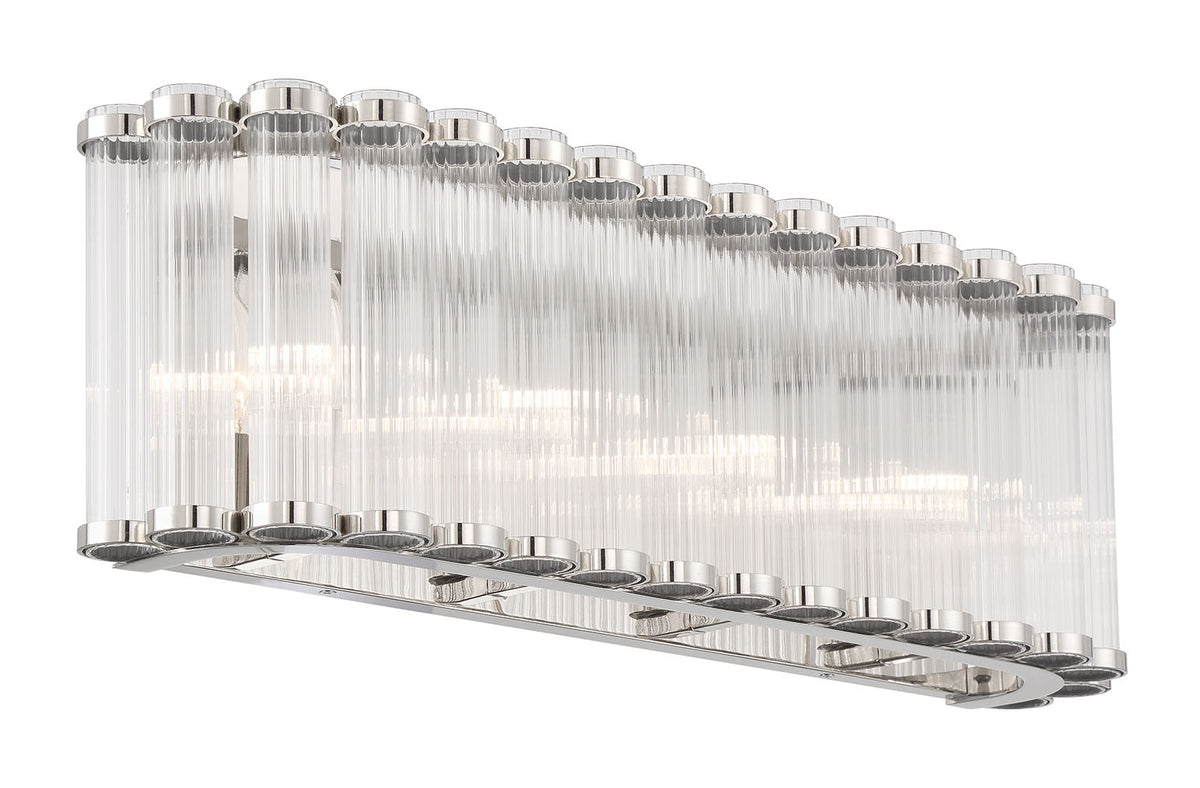 Eurofase 50042-029 Glasbury Vanity in Polished Nickel