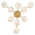 Fredrick Ramond FR41903LCB Selene Semi-Flush Mount in Lacquered Brass