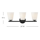 Meuble-lavabo Lark 85423BK Bri noir