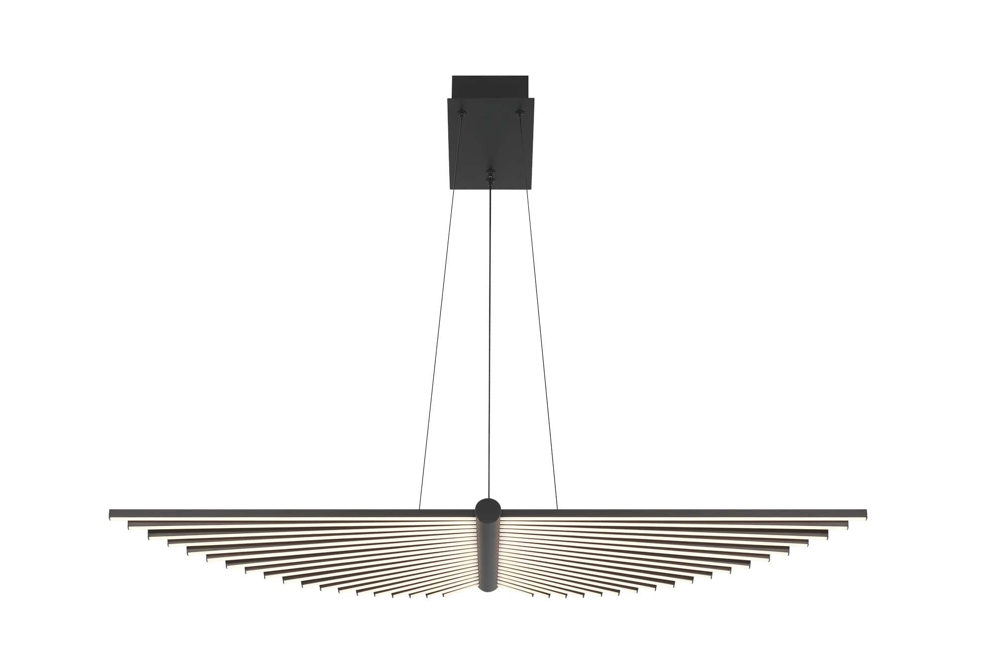 Eurofase 46841-018 Seraph LED Linear Chandelier in Black
