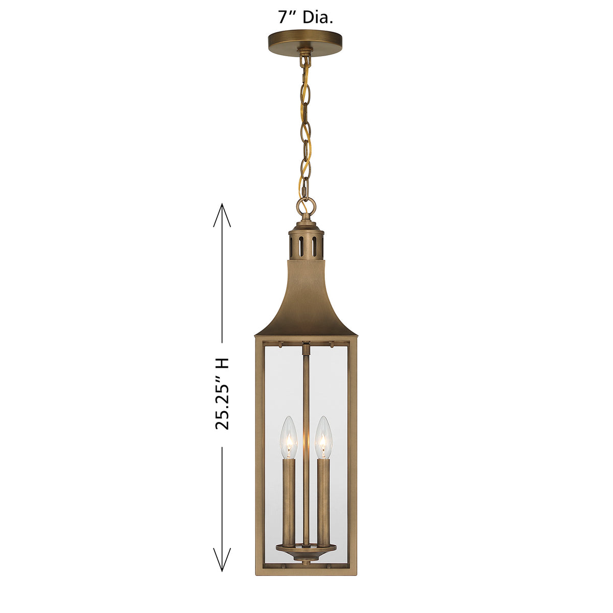Savoy House 5-220-273 Lancaster Outdoor Hanging Lantern in Atlas Bronze