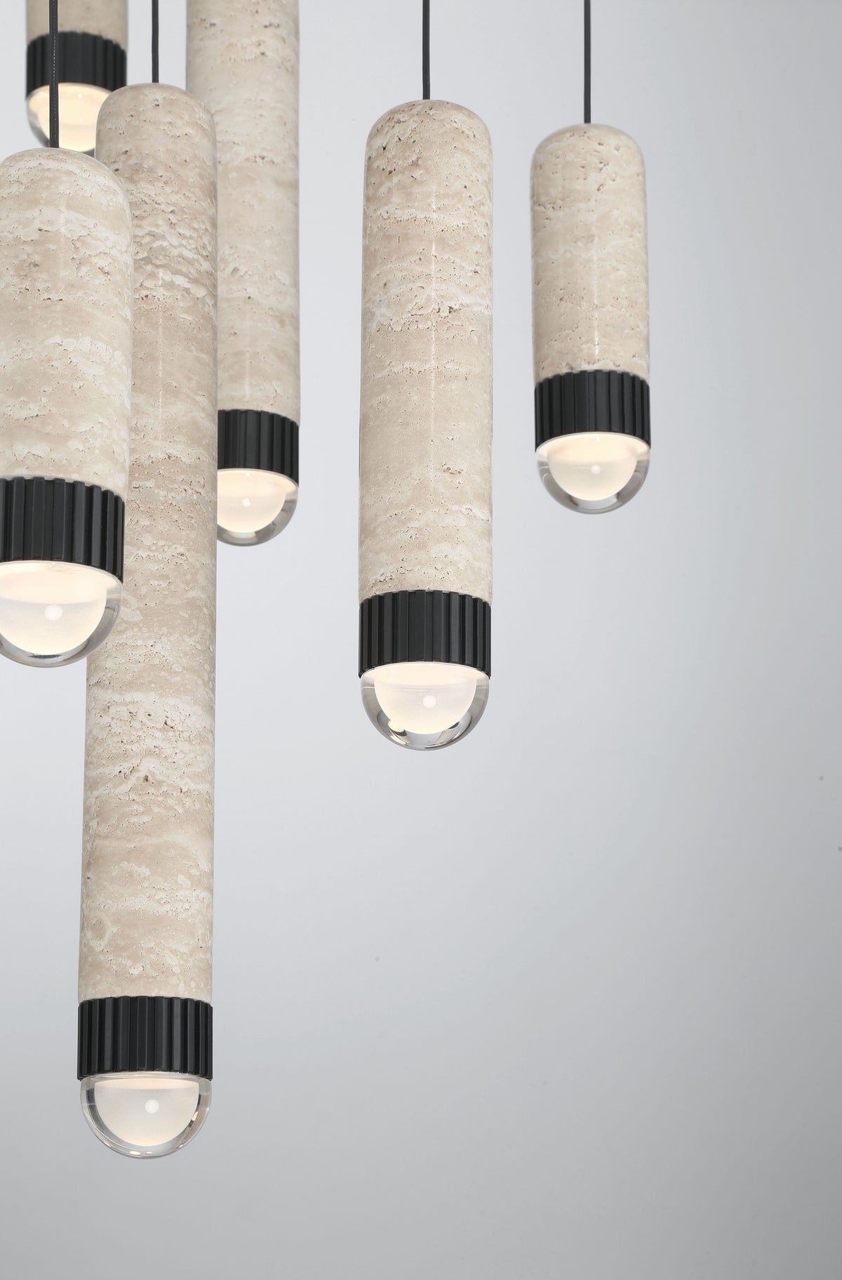Eurofase 50131-013 Cambre LED Multi-Light Pendant in Matte Black