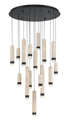 Eurofase 50131-013 Cambre LED Multi-Light Pendant in Matte Black