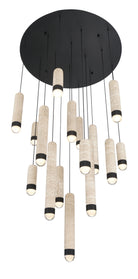 Eurofase 50131-013 Cambre LED Multi-Light Pendant in Matte Black