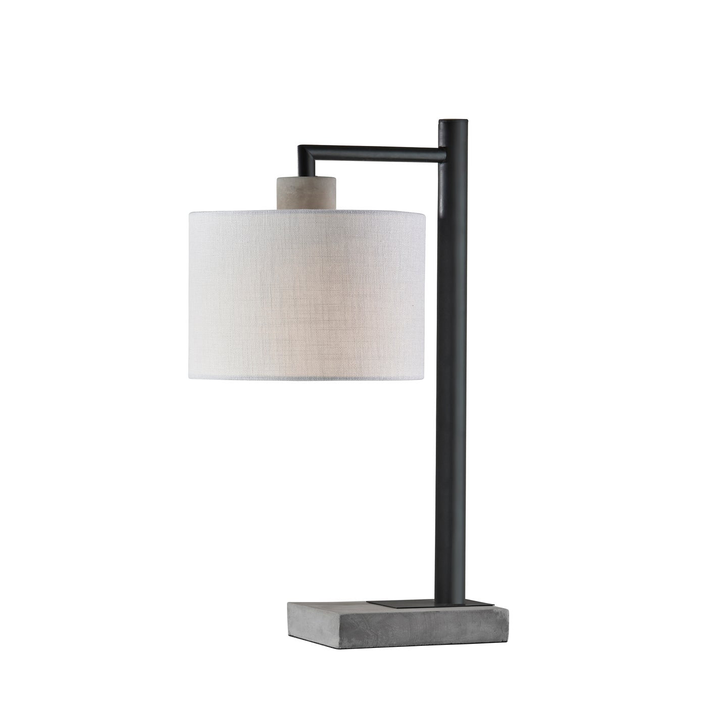 Adesso Home - 5018-01 - Table Lamp - Devin - Black W. Grey Cement Accents