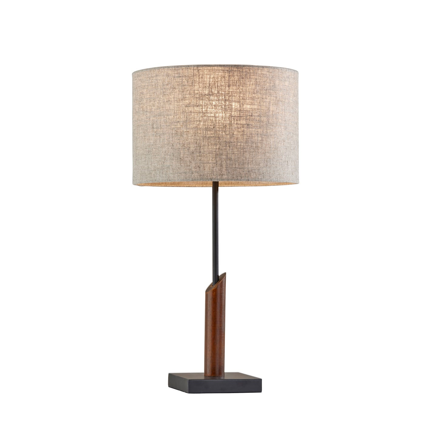 Adesso Home - 5047-15 - Table Lamp - Ethan - Black W. Walnut Wood