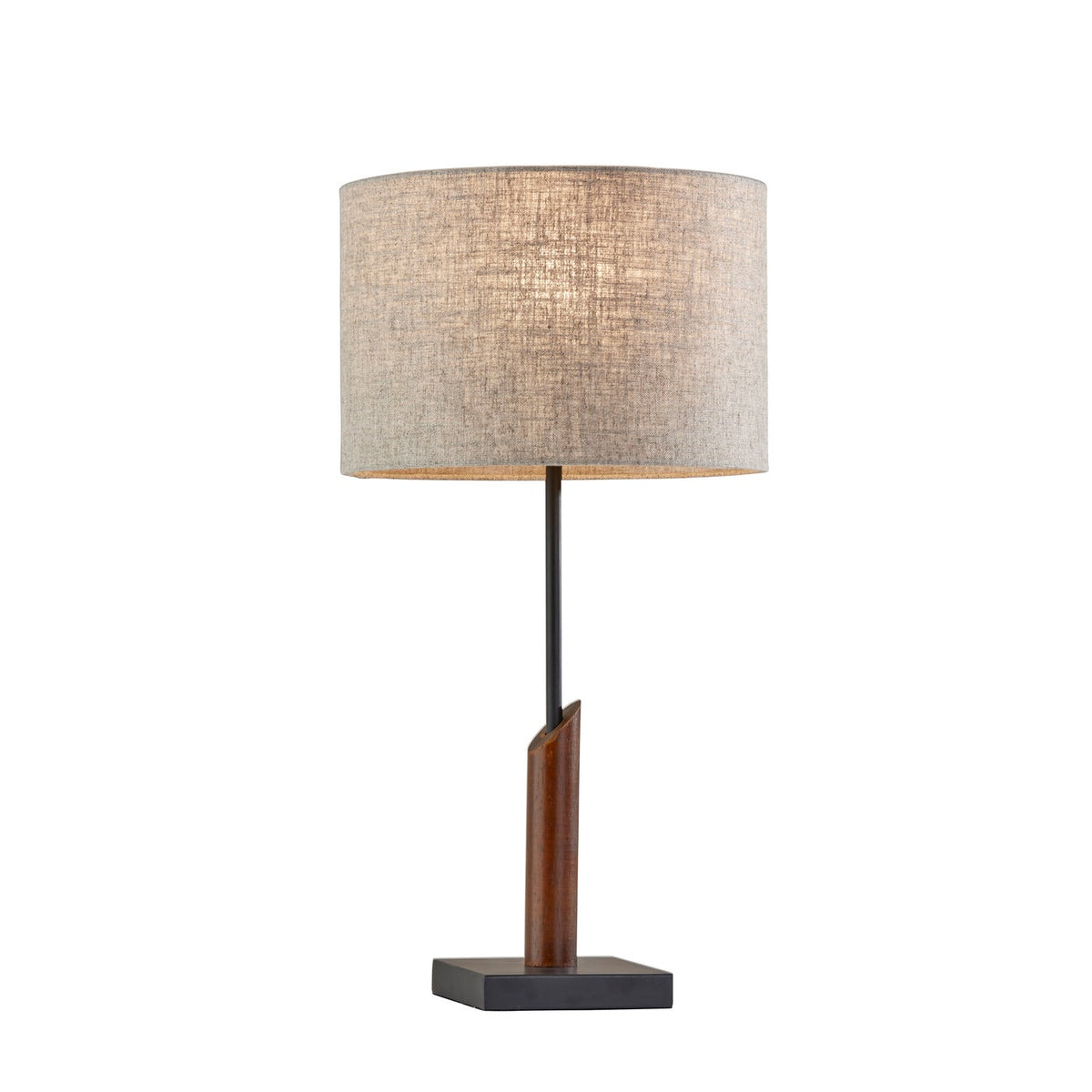 Adesso Home - 5047-15 - Table Lamp - Ethan - Black W. Walnut Wood