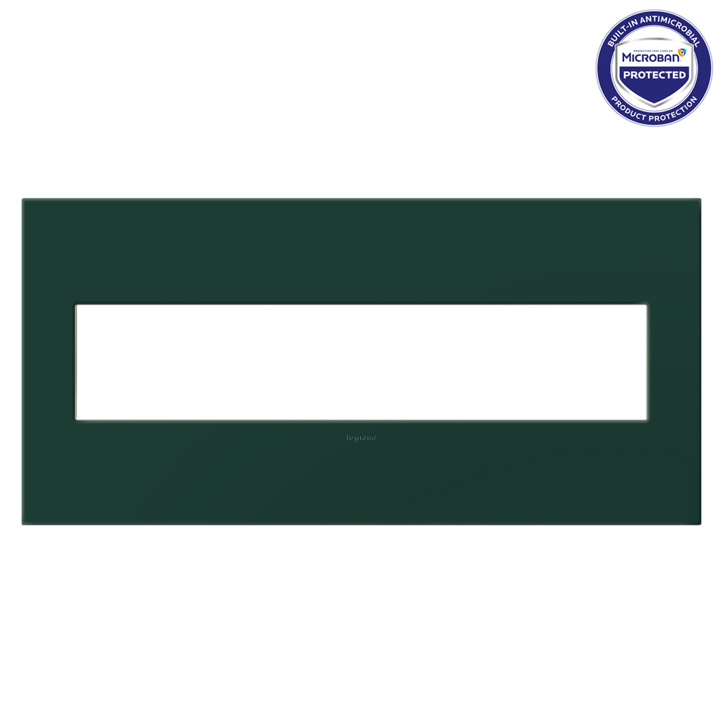 adorne® Five-Gang Screwless Wall Plate with Microban®
