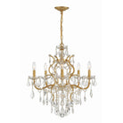 Crystorama - 4455-GA-CL-MWP - Six Light Chandelier - Filmore - Antique Gold