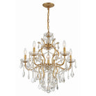 Crystorama - 4455-GA-CL-MWP - Six Light Chandelier - Filmore - Antique Gold