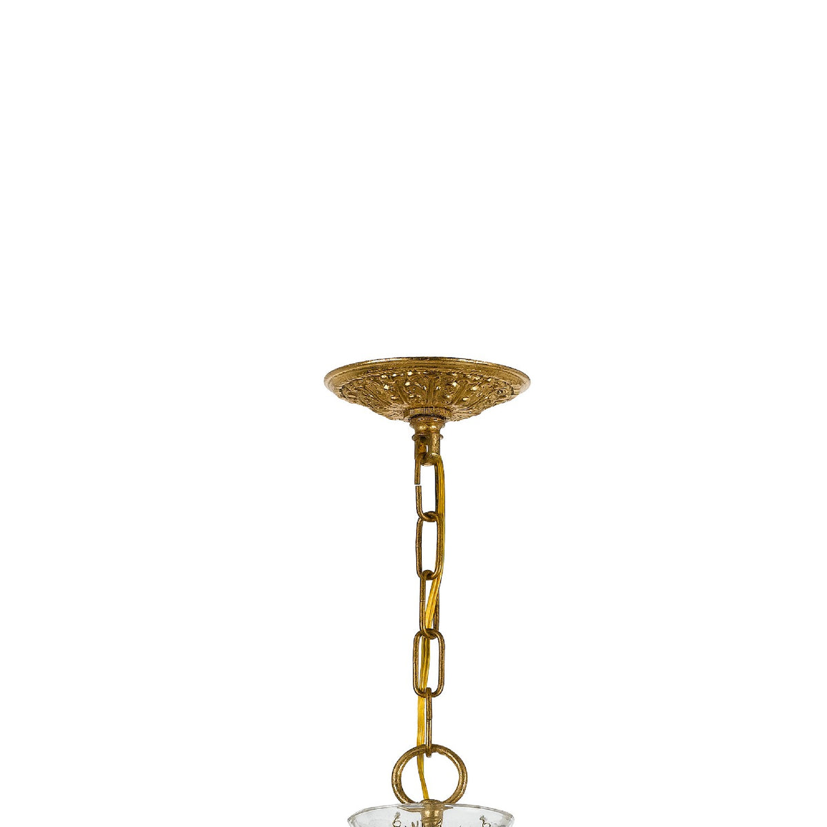 Crystorama - 4455-GA-CL-SAQ - Six lumières Suspendu - Filmore - Or antique