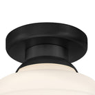Lark 84323BK Penny Flush Mount in Black