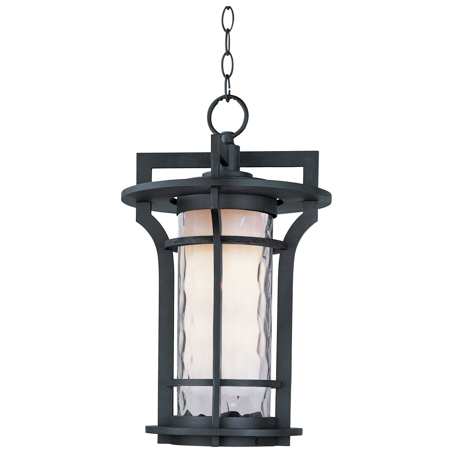 Maxim - 30488WGBO - One Light Outdoor Hanging Lantern - Oakville - Black Oxide