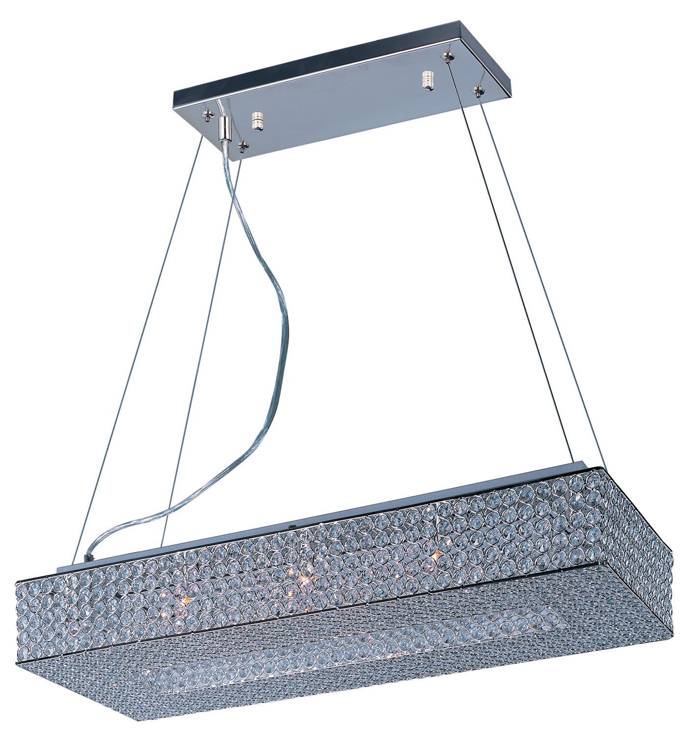 Éclairage Maxim 39898BCPS Glimmer Suspendu en argent plaqué