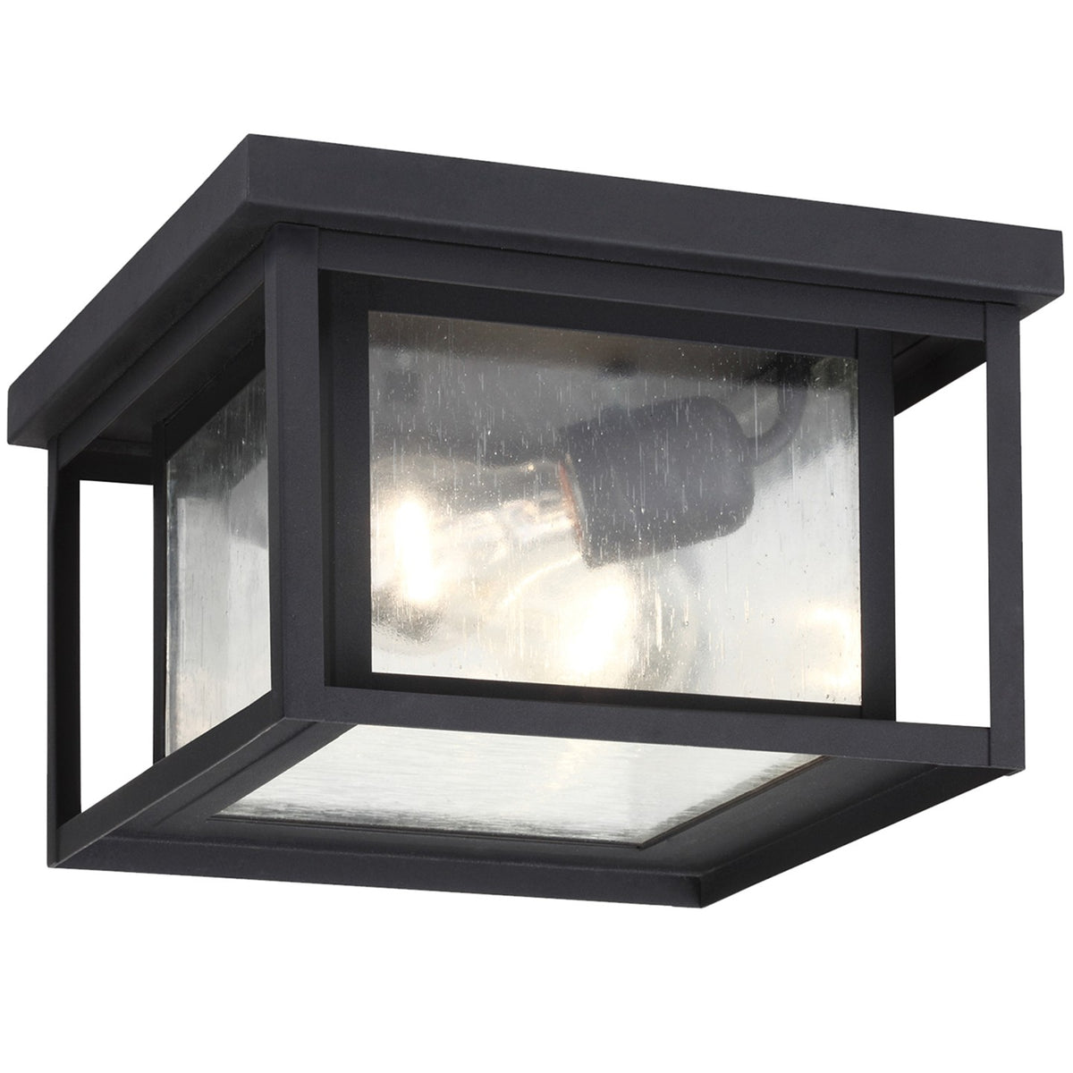 Generation Lighting Canada - 78027-12 - Two Light Outdoor Flush Mount - Hunnington - Black