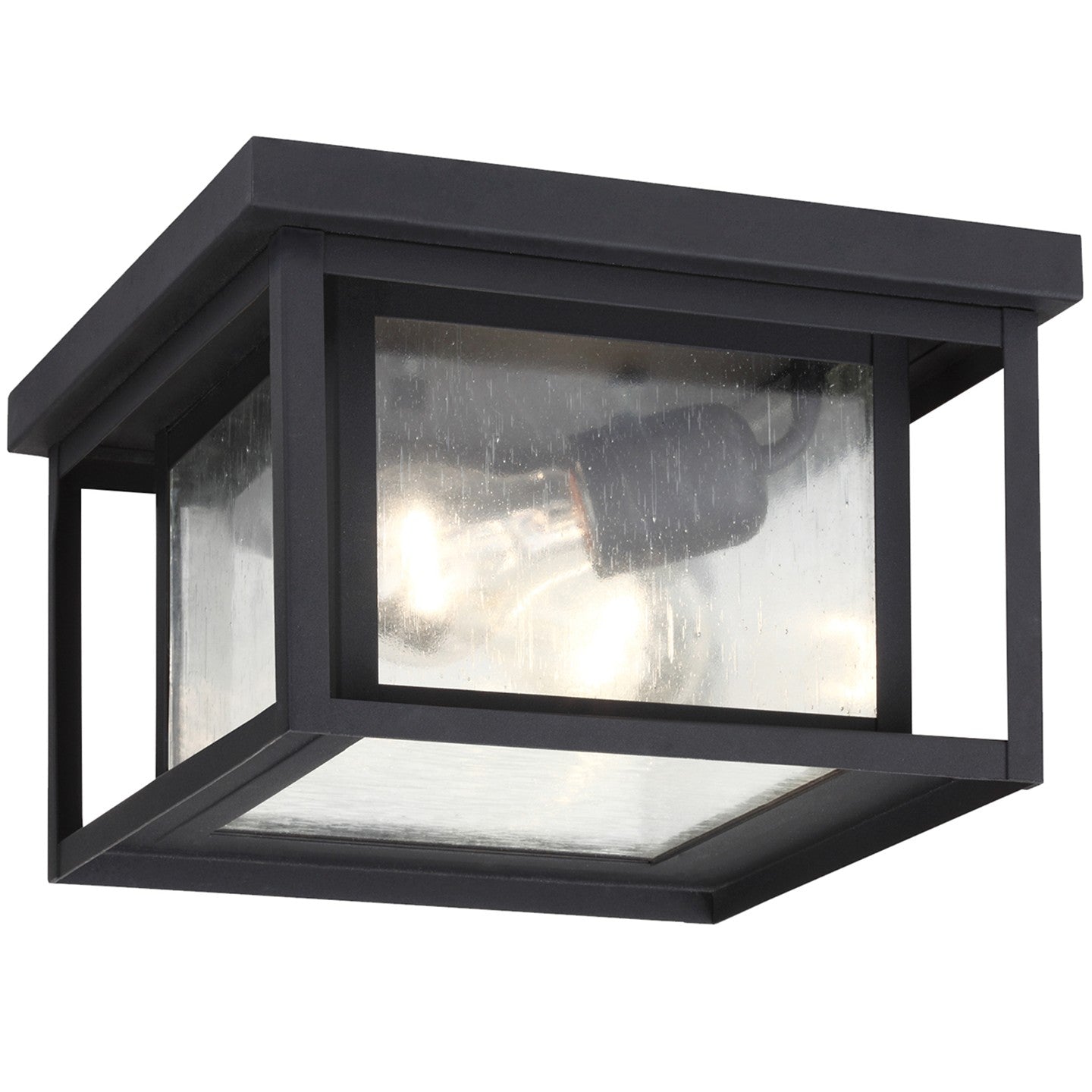 Generation Lighting Canada - 78027-12 - Two Light Outdoor Flush Mount - Hunnington - Black